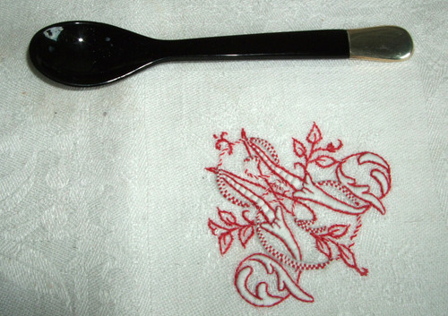 Antiker eierlöffel mit - mit, 925