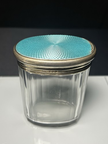Antike glasdose mit - antike,