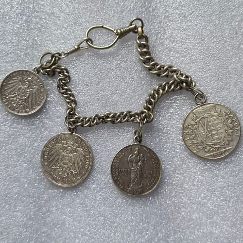 Münzkette echtes silber - münzkette,