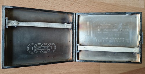Zigarettenetui 925 auto union - zigarettenetui,