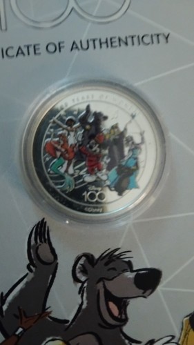 Silbermünze 100 jahre - 100, disney