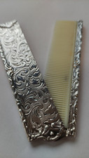 Silber 835 Antik Taschenkamm