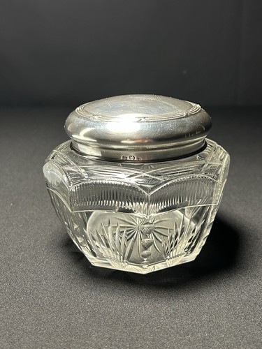 Antike glasdose mit - antike,