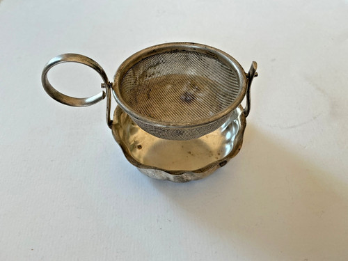 Teesieb mit abtropfschale - mit,